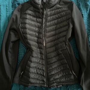 Women's Black Quilted Athletic Jacket